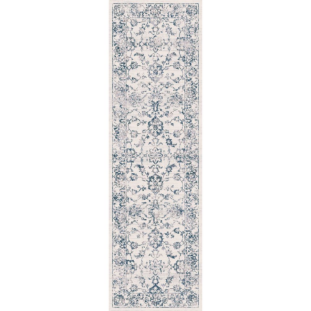 Dynamic Rugs 5223-501 Carson 2.3 Ft. X 7.7 Ft. Finished Runner Rug in Blue/Ivory 
